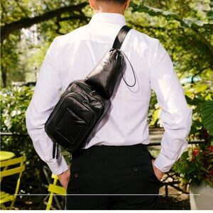 Caraa diaper crossbody changing sling Black Bag